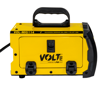 SOLDADORA INVERTER FLUX MIG NO GAS, ELECTRODO Y TIG LIFT 40-120A 120V 2 DISPLAY INCLUYE ANTORCHA MIG 3