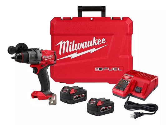 Taladro de impacto Milwaukee 2904-22 de 1/2 pulgada con 2 Baterías