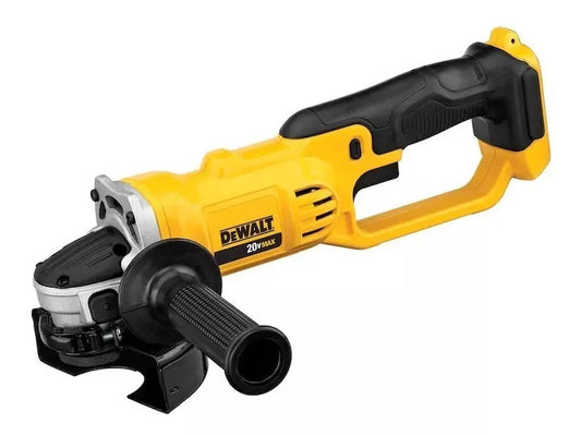Miniesmeriladora angular inalámbrica DeWalt 20V MAX DCG412B color amarillo 405 W + accesorio