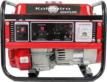 Generador Kohshiro 1200 4T Potencia Máxima 850W Potencia Nominal 1000W Voltaje 110/220V Motor 3.0HP Capacidad de Tanque 15L Arranque Manual/Electrico Frecuencia 60HZ Kohshiro GEN4T1200