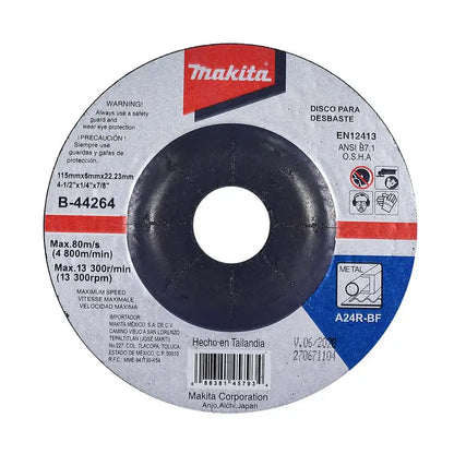 Disco Desbaste Abrasivo De 4 1/2 Makita Kit 10 Pzs. B-44264