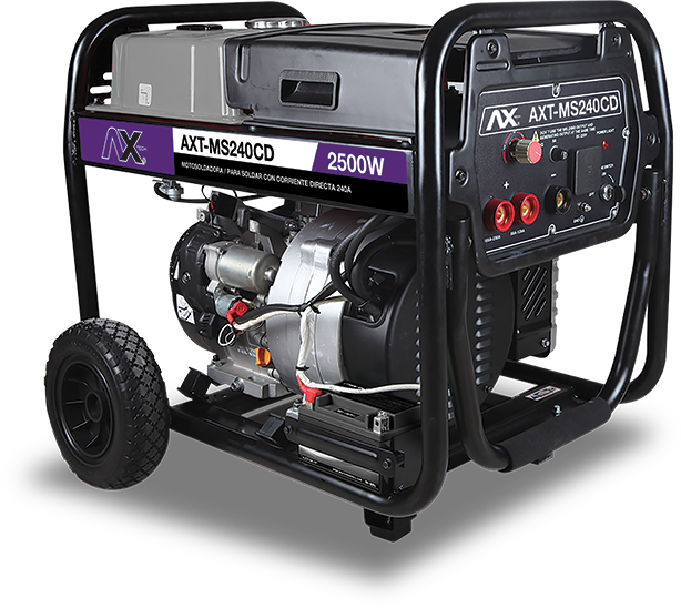 Motosoldadora 50-240Amp, CD, 16HP, 2,500Watts, 220V Ax Tech AXT-MS240CD