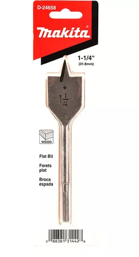 Broca Plana 1-1/4 X 6-1/2 Makita D-24658