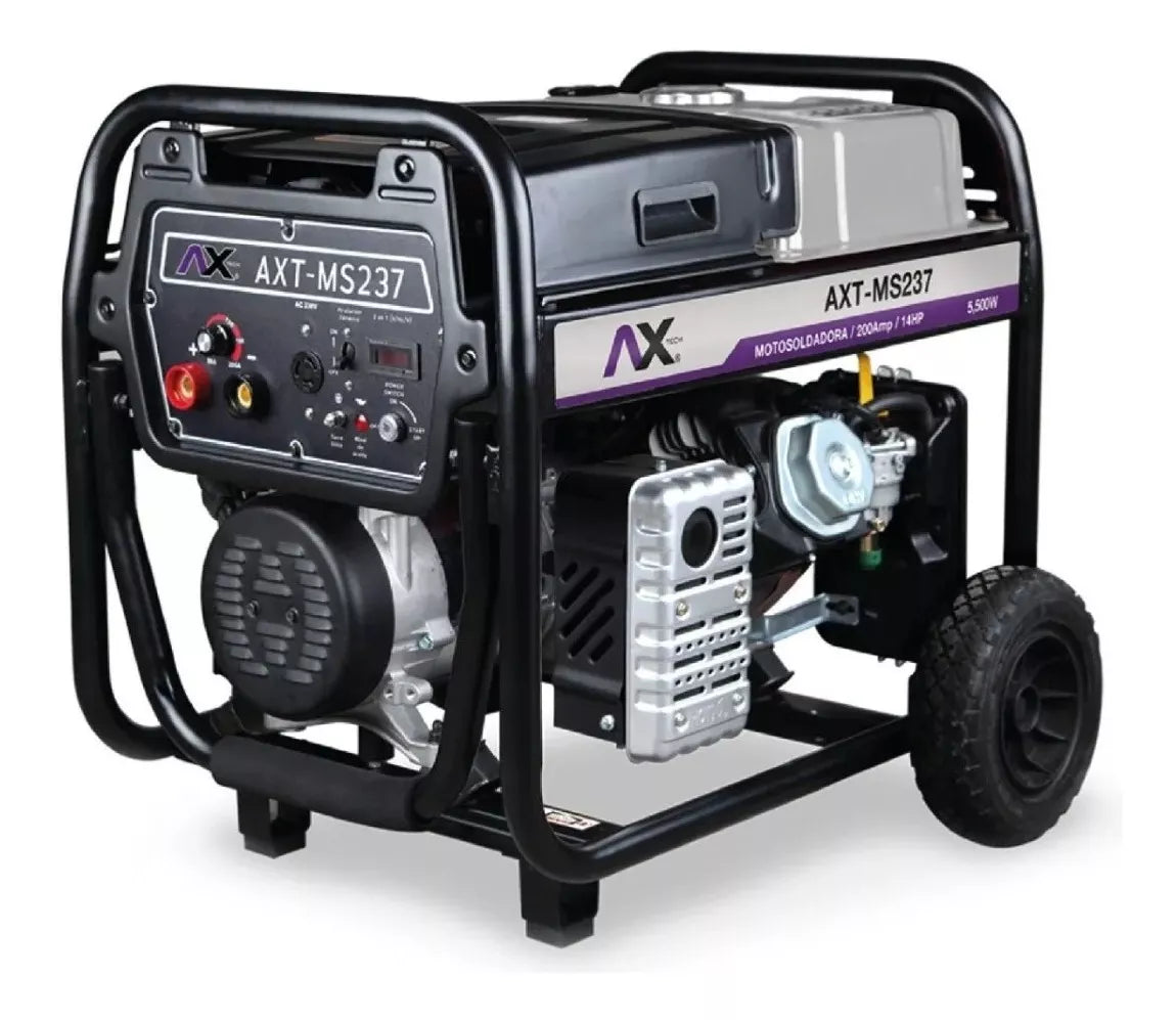 Motosoldadora A Gasolina Ax Tech 200a 14hp 5,500w Ax tech Axt-ms237