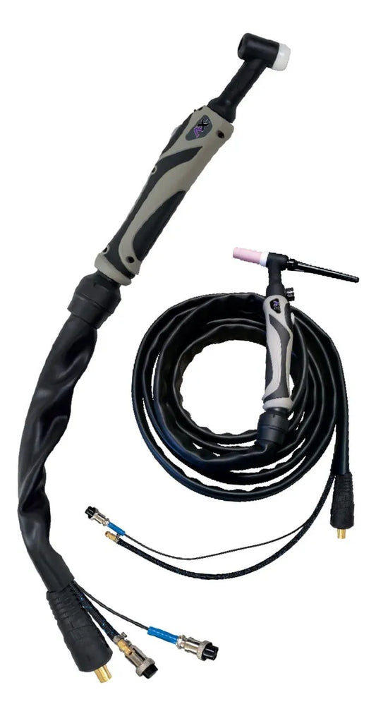 Antorcha TIG cuello flexible con conector rápido, uso general 4.5 mts, 2 pines AxTech AXT-WP26HFCR