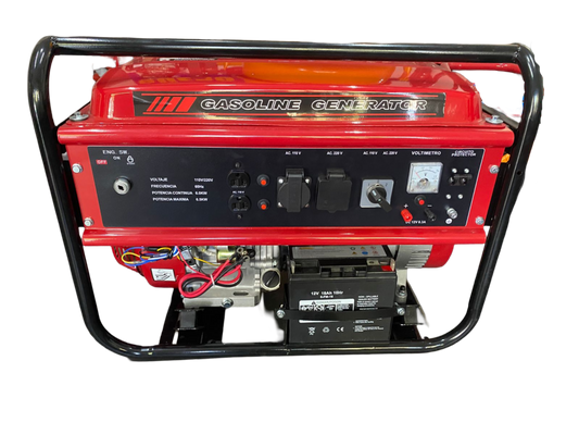 Generadora A Gasolina 6500 Watts Bifásico 110/220v Piranha Power PIR6500