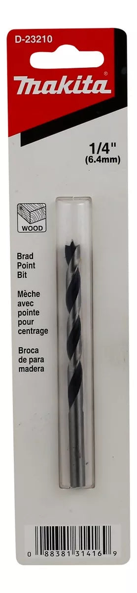 Broca P/ Madera 1/4" X 4" Makita D-23210