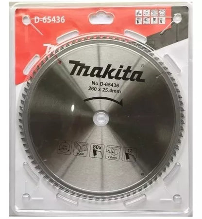 Sierra Circular 10 X 25,4 X 80th Madera Makita D-65436