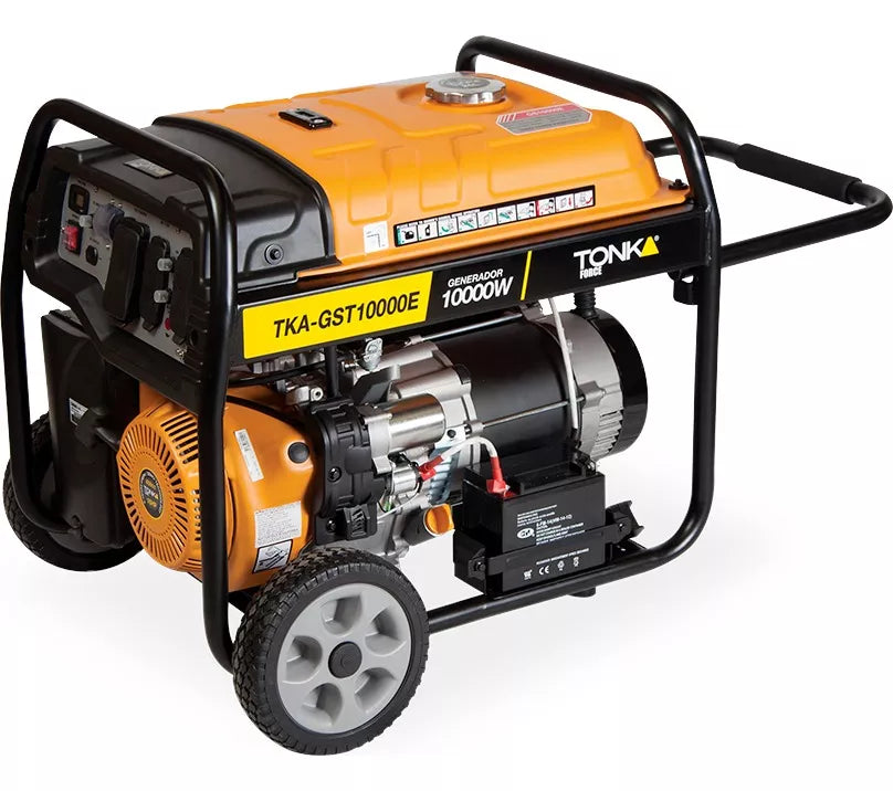 GENERADOR TRIFASICO 10,000Wtts, 16HP, 120/240V, 60Hz, MARCHA, BATERIA,LLANTAS Y MANIBELAS TKA-GST10000E