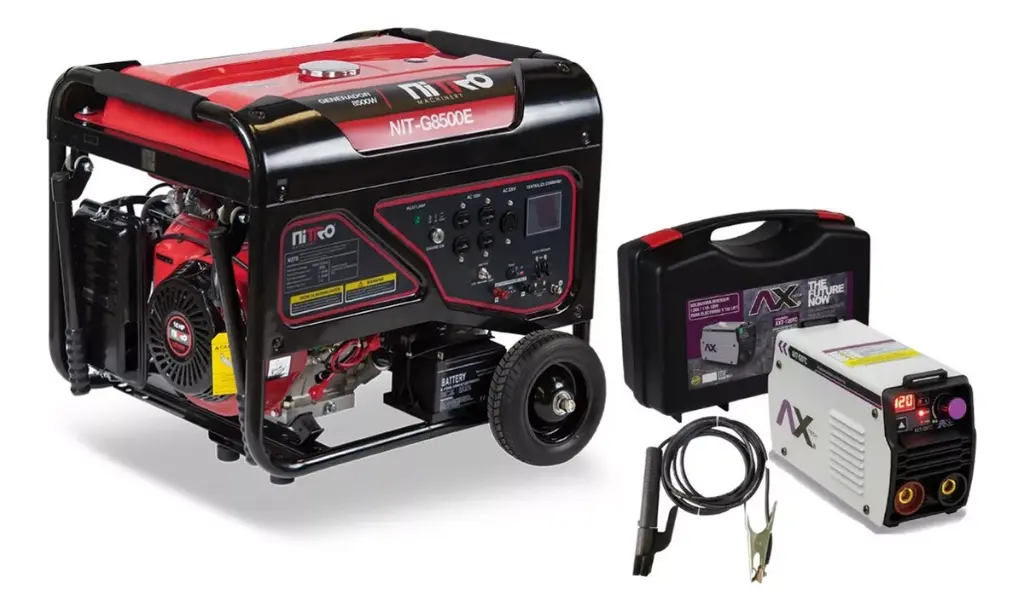 Generador Nitro 8,500 Watts + Soldadora Inversora Axt-120tc