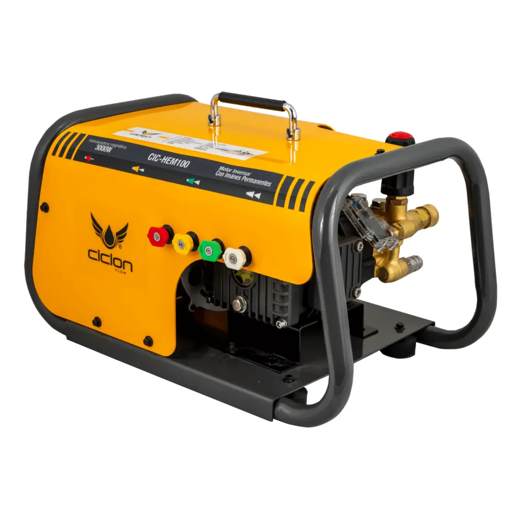 Hidrolavadora Electrica 3000W, 2175 PSI Con Imanes Permanente Ciclon CIC-HEM100