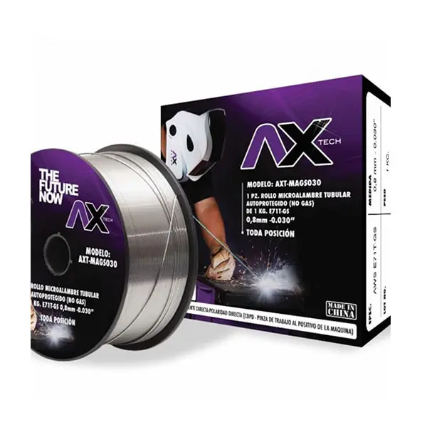 Rollo Microalambre Tubular .030" No Gas  10 LBS AxTech AXT-MAGS030-5