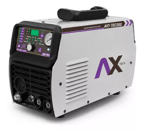 Soldadora Inversor 3 En 1 220v 200 Amp Elect/tig/plasma Color Gris Frecuencia 60hz Ax Tech AXT-TEC200