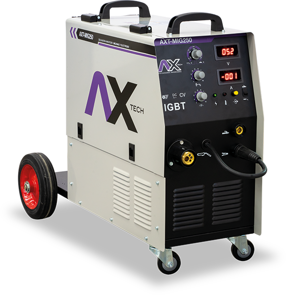 Soldadora Inversor MIG/MAG/ELECTRODO 250A, 220V 2 Fases, con Antorcha MIG250 Ax Tech AXT-MIG250