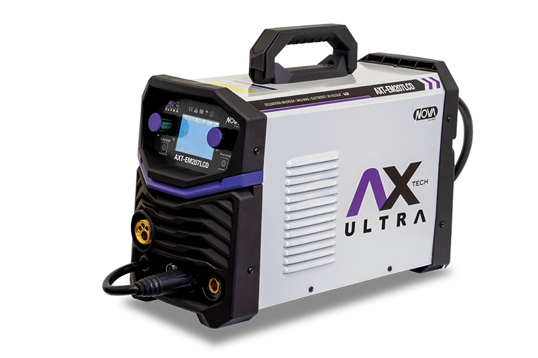 Soldadora Inversor MIG/MAG, Electrodo y TIG LIFT, Bi-Voltaje, 200A Pantalla LCD Ax Tech AXT-EM207LCD