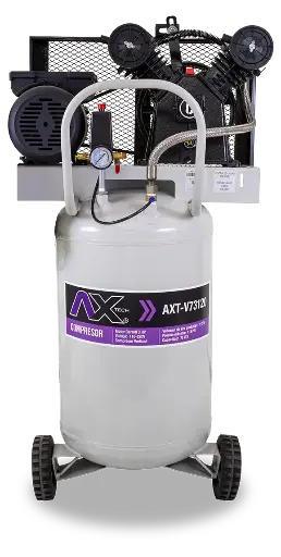 [AXT-V73120] Compresor Vertical 72Lts Cabezal 2 Pistones EN V Motor Carroll 3HP, 110-220V, Ax Tech AXT-V73120