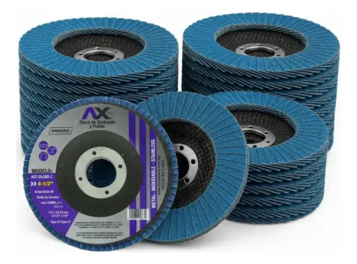 [AXT-DLG80-Z] Disco Laminado 4-1/2 G80 Para Desbaste Y Pulido 200pz Axtech AXT-DLG80-Z