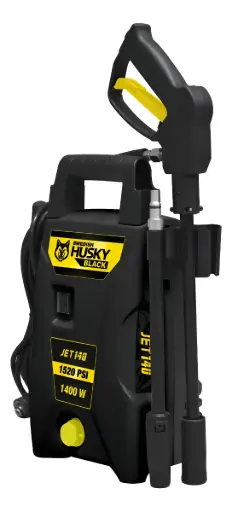 [JET140] Hidrolavadora Eléctrica Swedish Husky Black JET140BLK Negro De 1400w Con 105bar De Presión Máxima