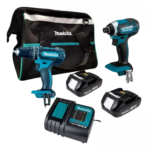 [DLX2416X1] COMBO DE HERRAMIENTAS DHP485Z + ATORNILLADOR DTD157 + DC18RC + BL1830B(x2) + Std.ACC