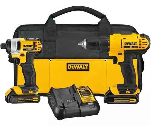 [DCK241C2] Combo Dewalt Impacto - Atornillador con Carbones DCK241C2
