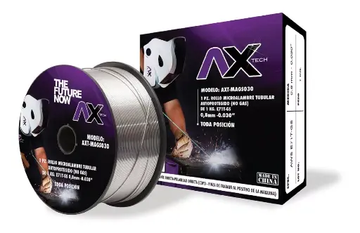 Rollo De Microalambre Tubular (NO GAS), 2Lb, 0.035" E71T-GS AXT-MAGS035