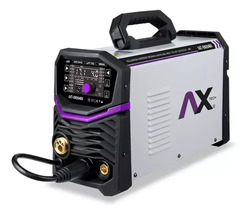 Soldadora Inversora Micro alambre, Gas/No Gas, Electrodo Y TIG LIFT Ax Tech AXT-EM204BV