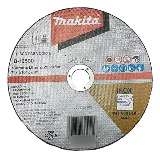 [B-12500] Disco de Corte Preciso 7" x 1/16 Makita B-12500