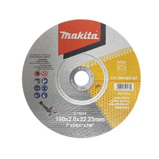 [D-75574] Disco Abrasivo Corte Para Corte Preciso De Inoxidable 7" x 7/8" x 2mm D-75574
