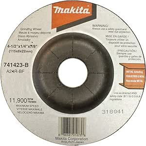 [741423-B] Disco Abrasivo Desbaste 4 1/2" Makita 741423-B
