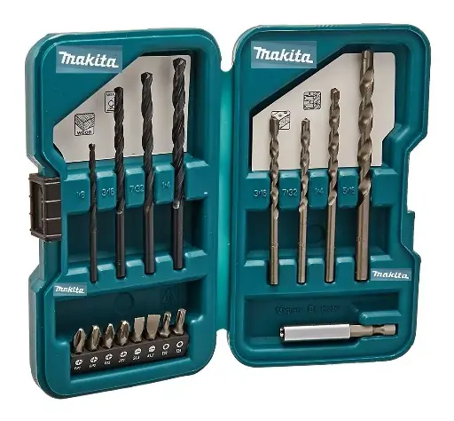 [D-31762] Juego Puntas Para Desatornillador y Brocas Para Metal 17Pzas D-31762