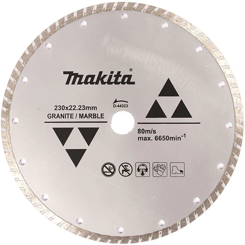 [D-44323] Disco Diamante Turbo 9" P/Granito Y Marmol Especial Makita D-44323 