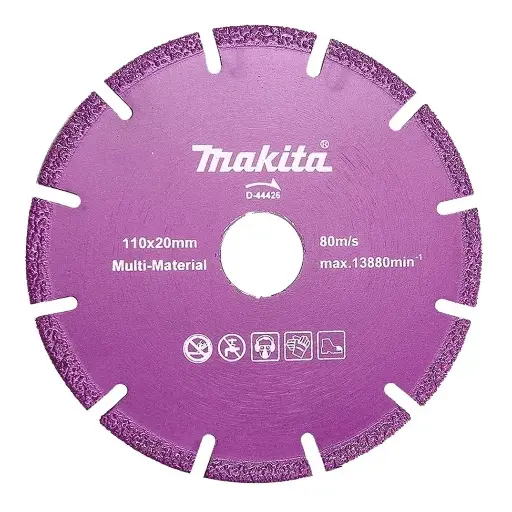[D-44426] Disco Diamante Soldado Al Vacio 4 3/8" Multimaterial Makita D-44426