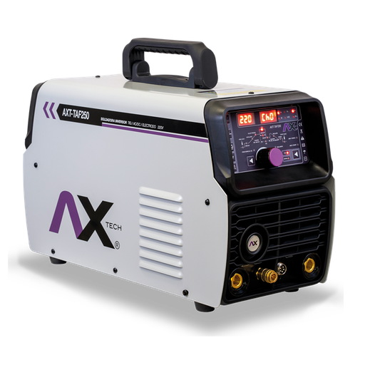 Soldadora Inversor TIG HF, AC/DC y Electrodo, 220V, 250A Para Aluminio Ax Tech AXT-TAF250