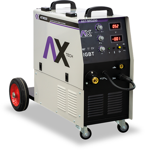 Soldadora Inversor MIG/MAG/ELECTRODO 250A, 220V 2 Fases, con Antorcha MIG250 Ax Tech AXT-MIG250