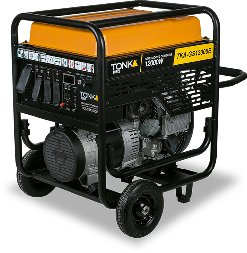 Generador 12,000Wtts, 120/240V,60Hz, Dos Pistones, Marcha, Batería Y Llantas Tonka TKA-GS12000E