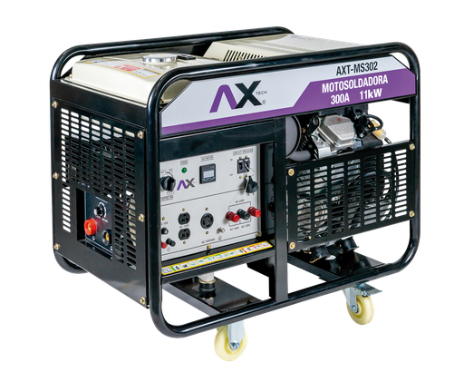 Motosoldadora a Gasolina de 300A, 23HP, 11000W / CA, 220V Ax Tech AXT-MS302