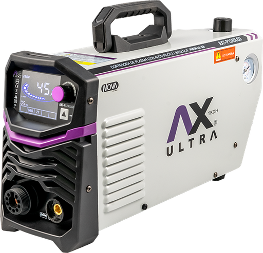 Cortadora de Plasma Inverter 15-45A, Bi-Voltaje, con Antorcha IPT40 Ax Tech AXT-P1245LCD