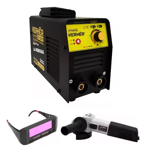 [COMBOKTI120PRO+AXT-ES850+LB10] Kit Soldadora Kerher Kti120pro + Lentes De Soldar + Esmeril 
